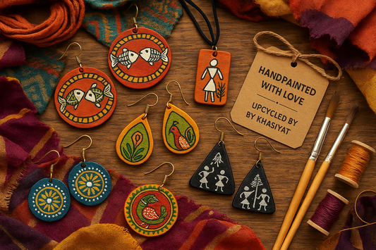 Wearable art from boutique left over fabrics: Art Meets Sustainability