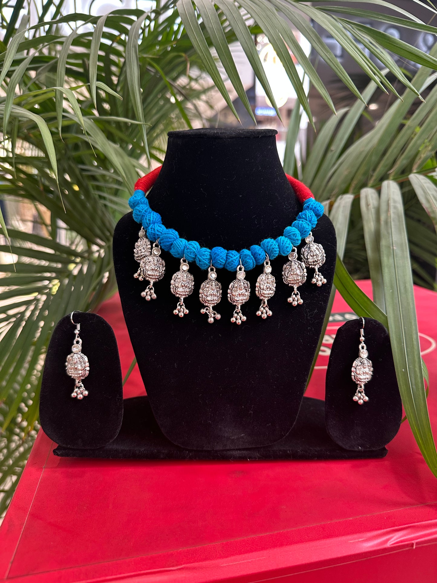 Vrinda Cotton Charm Choker Set - Khasiyat