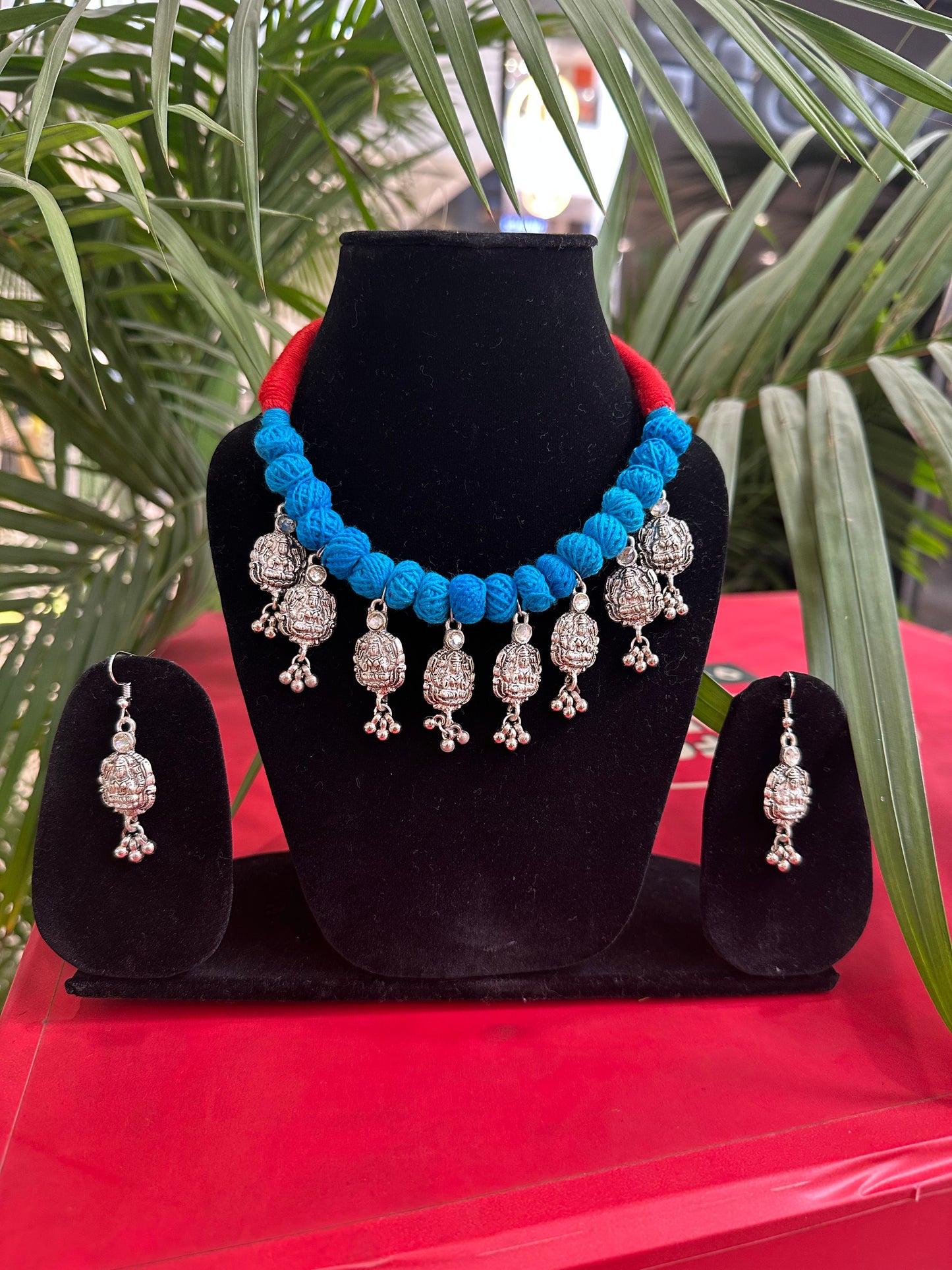 Vrinda Cotton Charm Choker Set - Khasiyat