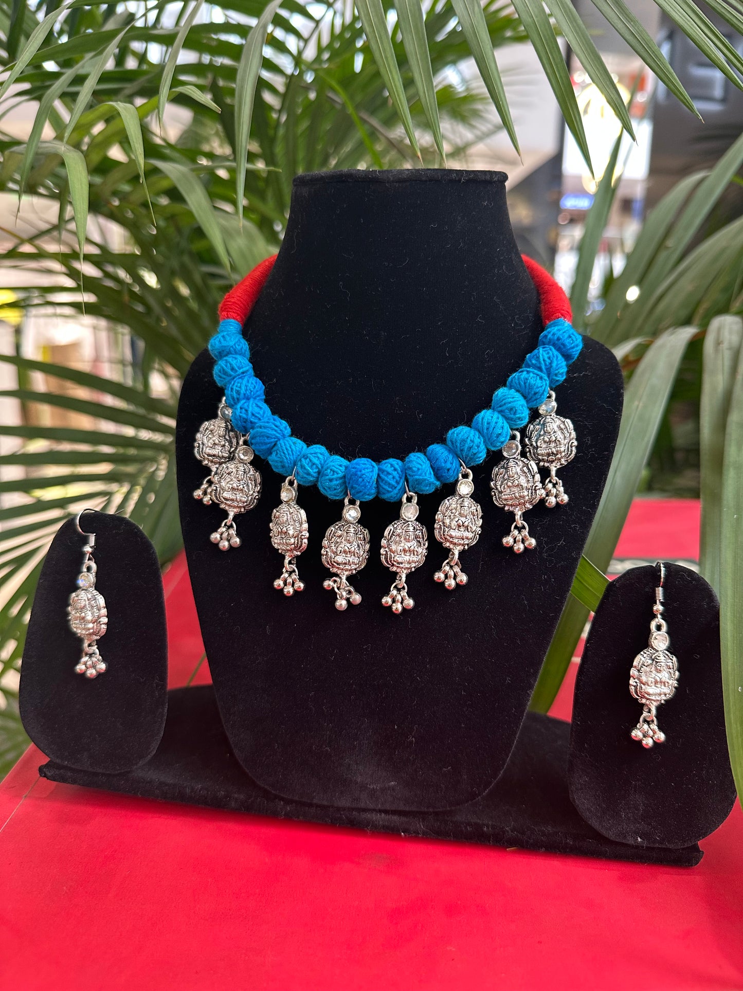 Vrinda Cotton Charm Choker Set - Khasiyat