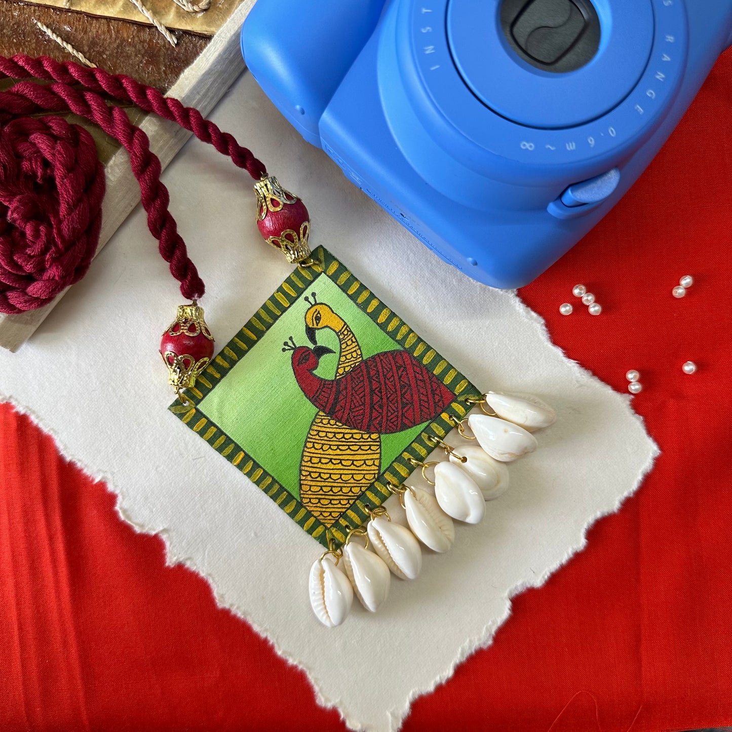 Gulbahar Handpainted Neckpiece - Khasiyat