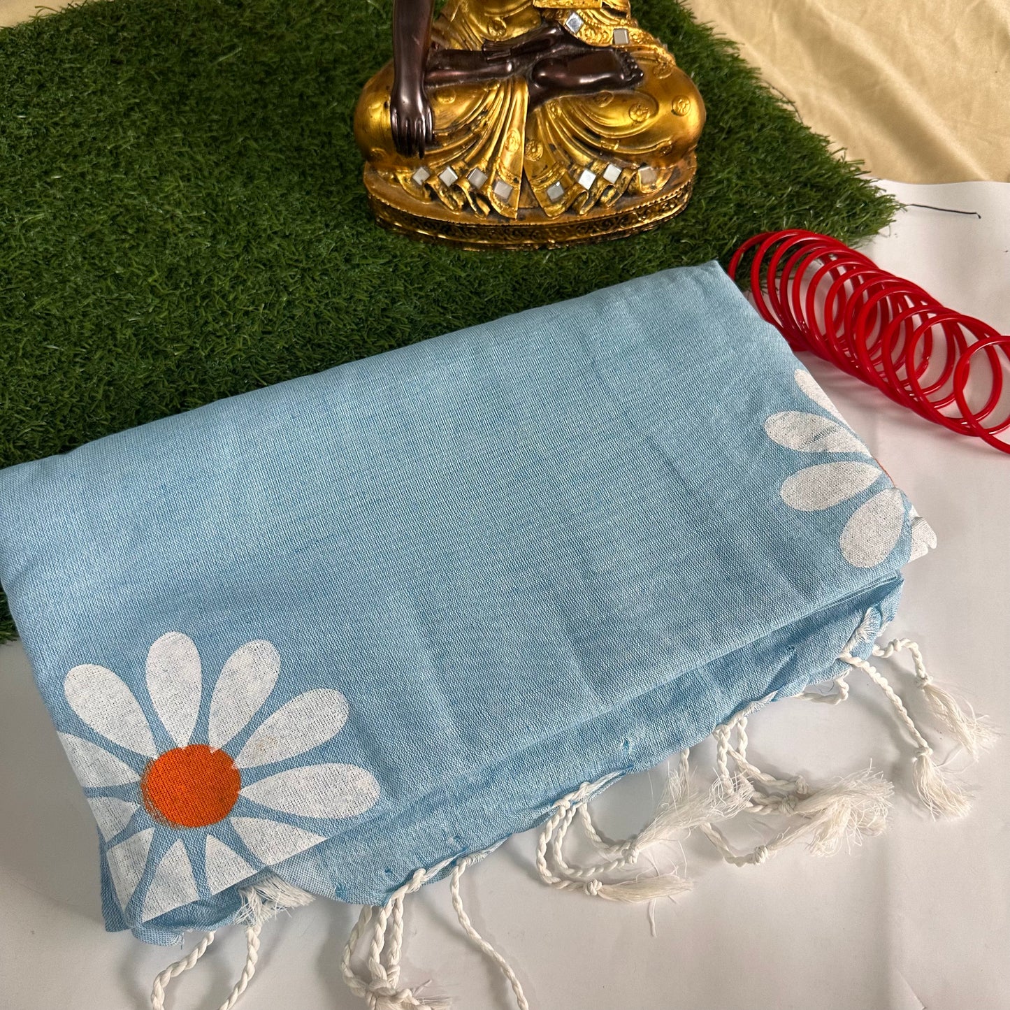 Aasmaani Muskaan - Hanpainted Saree - Khasiyat