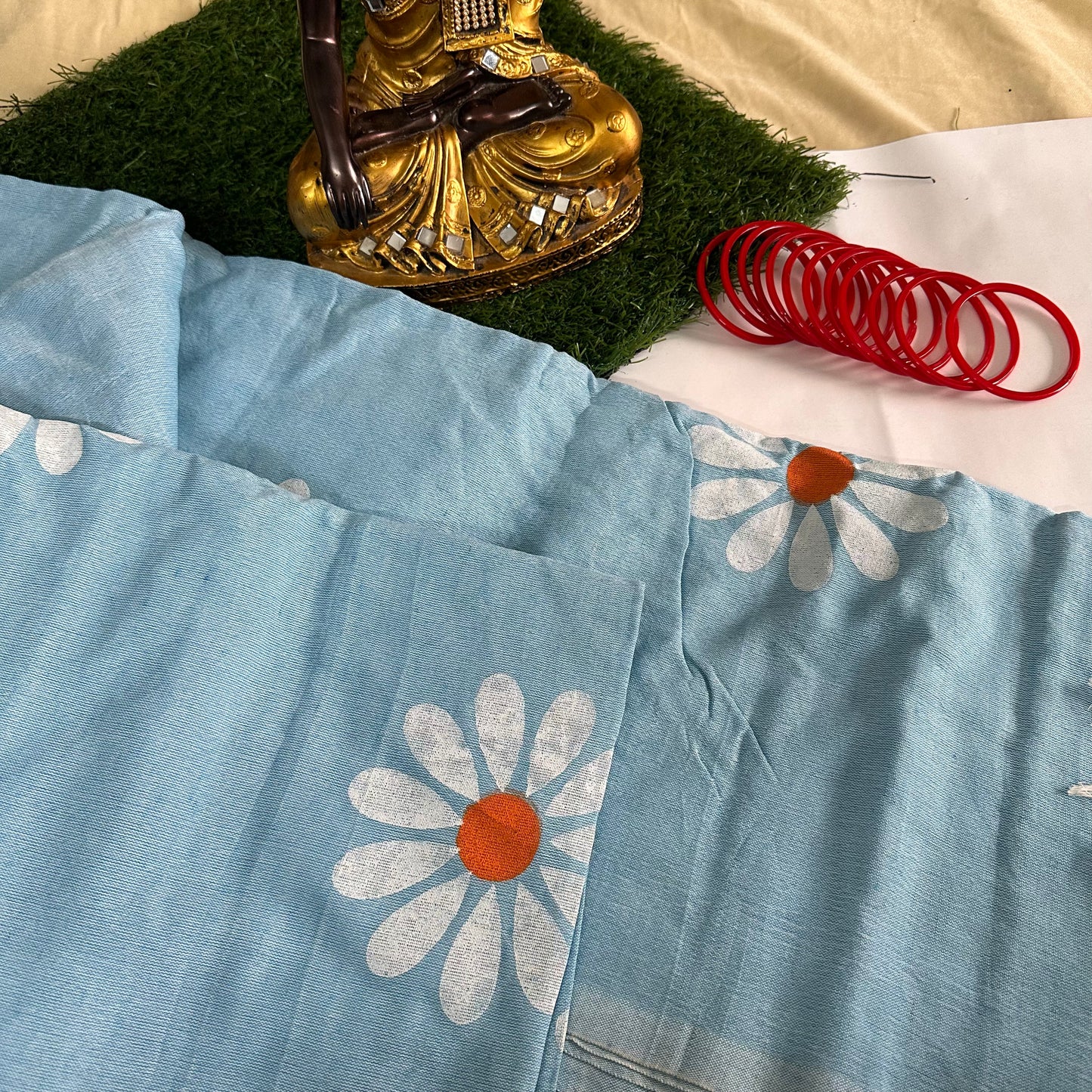 Aasmaani Muskaan - Hanpainted Saree - Khasiyat