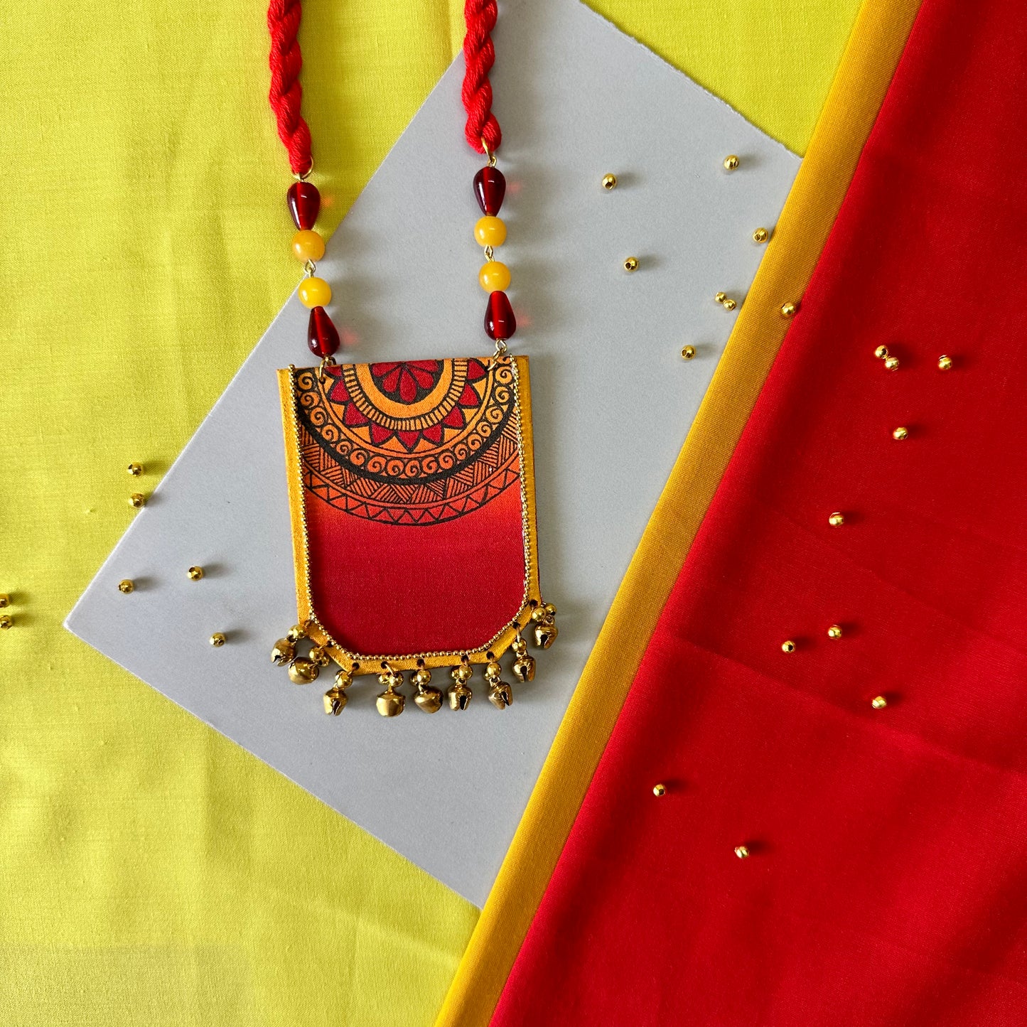 KalaMandala Handpainted Neckpiece - Khasiyat