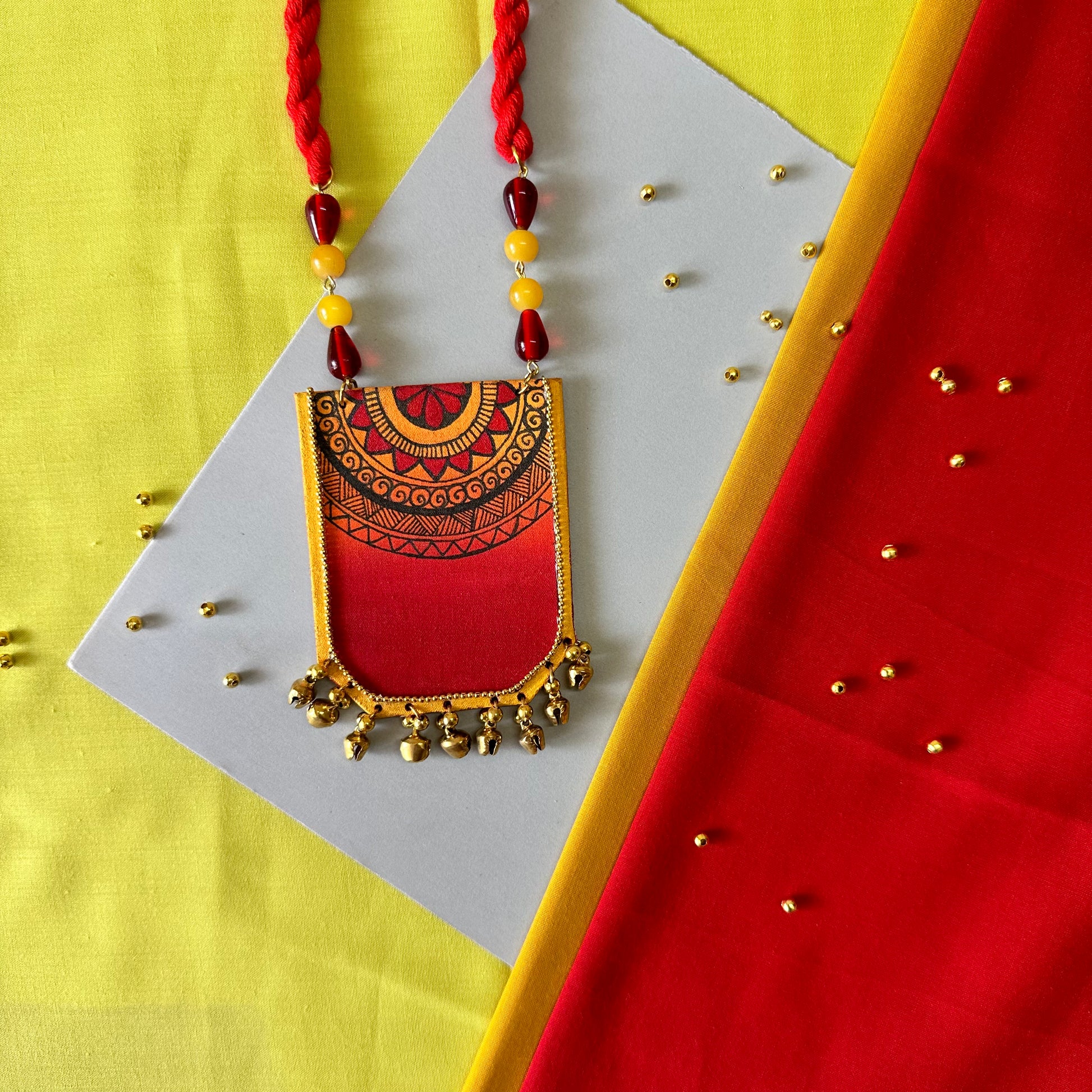 KalaMandala Handpainted Neckpiece - Khasiyat