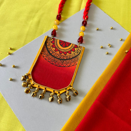 KalaMandala Handpainted Neckpiece - Khasiyat