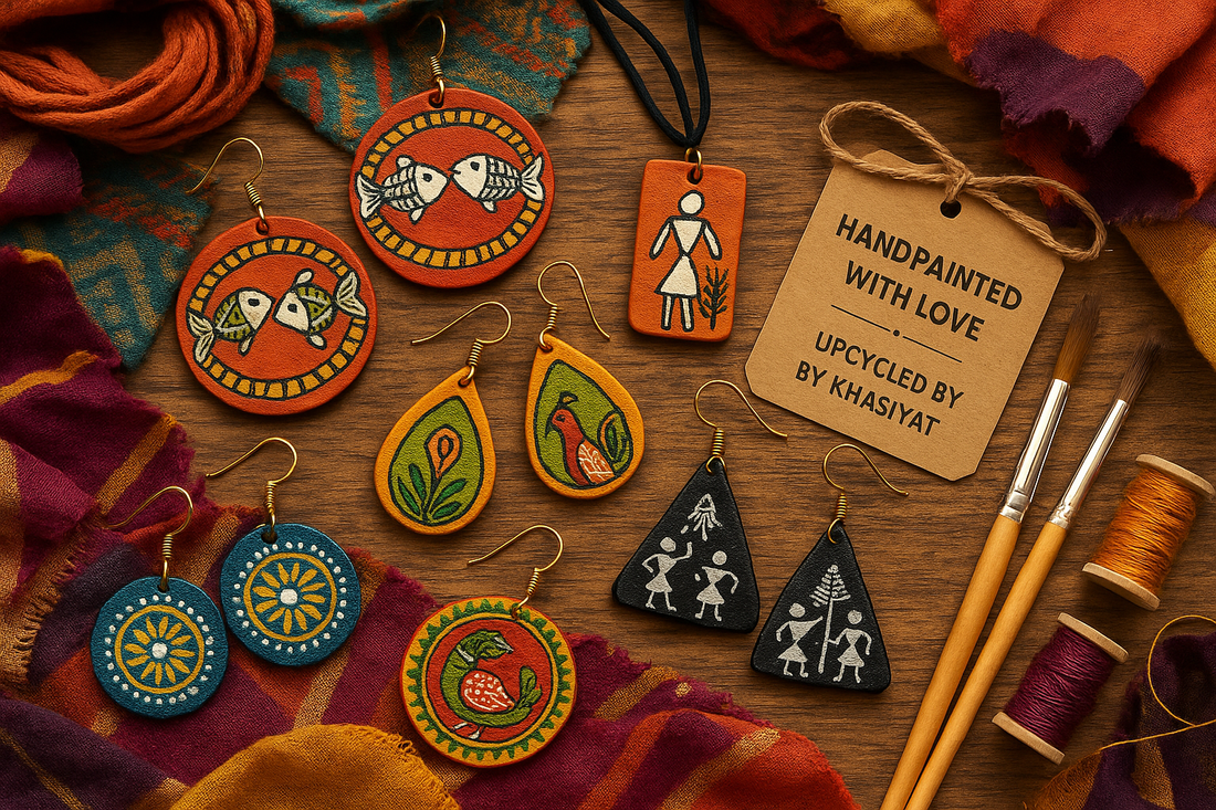 Wearable art from boutique left over fabrics: Art Meets Sustainability