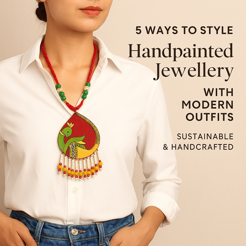 5 Ways to Style Handpainted Jewellery with Modern Outfits