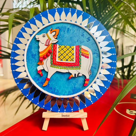Earthen Devotion Kamdhenu Wall Plate - Khasiyat