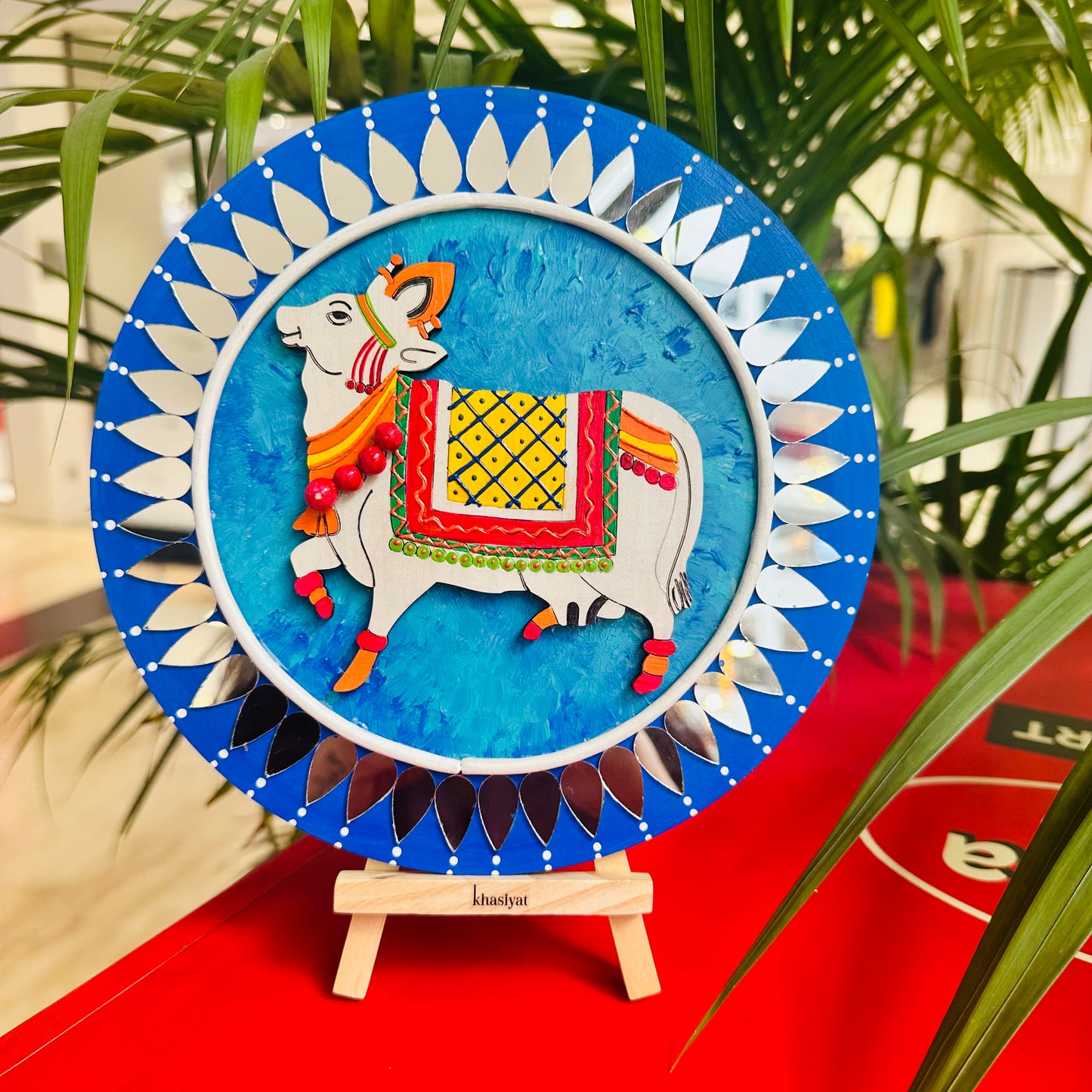 Earthen Devotion Kamdhenu Wall Plate - Khasiyat