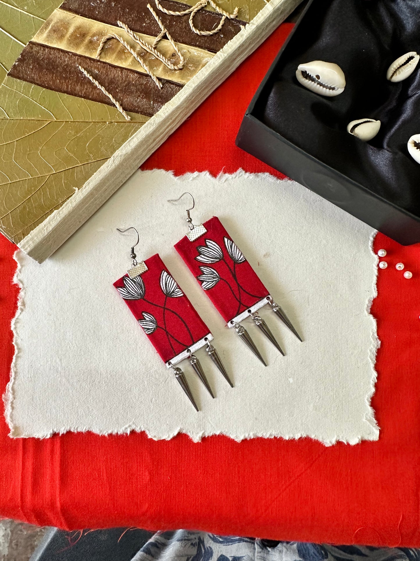 Kamalika Handpainted Earrings - Khasiyat