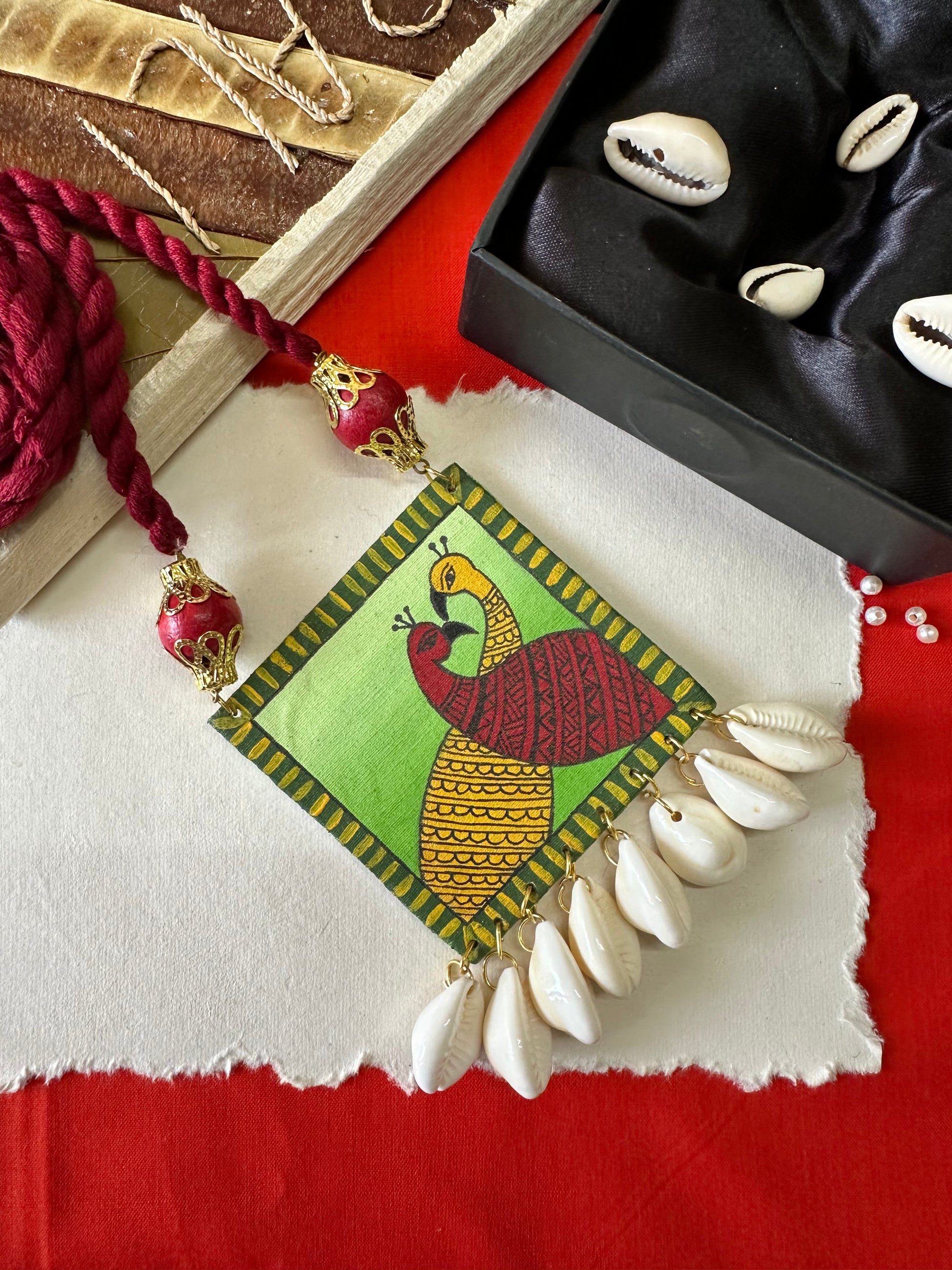 Gulbahar Handpainted Neckpiece - Khasiyat