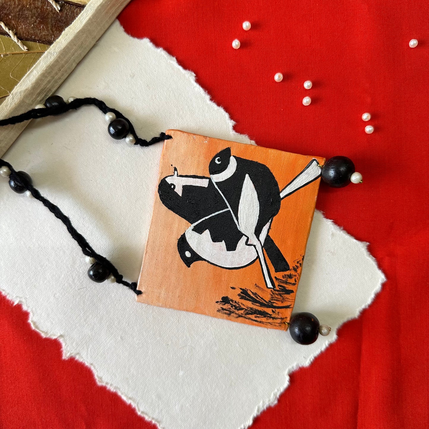 Chidiya Handpainted Neckpiece - Khasiyat