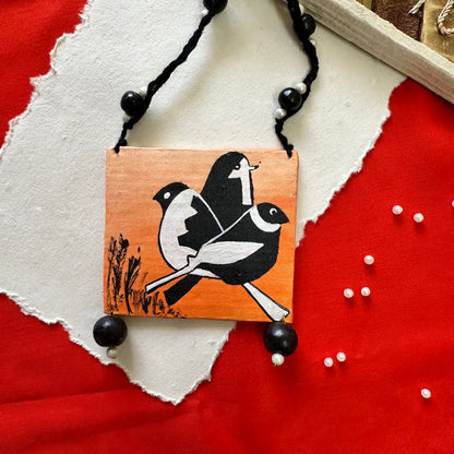 Chidiya Handpainted Neckpiece - Khasiyat