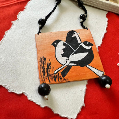 Chidiya Handpainted Neckpiece - Khasiyat