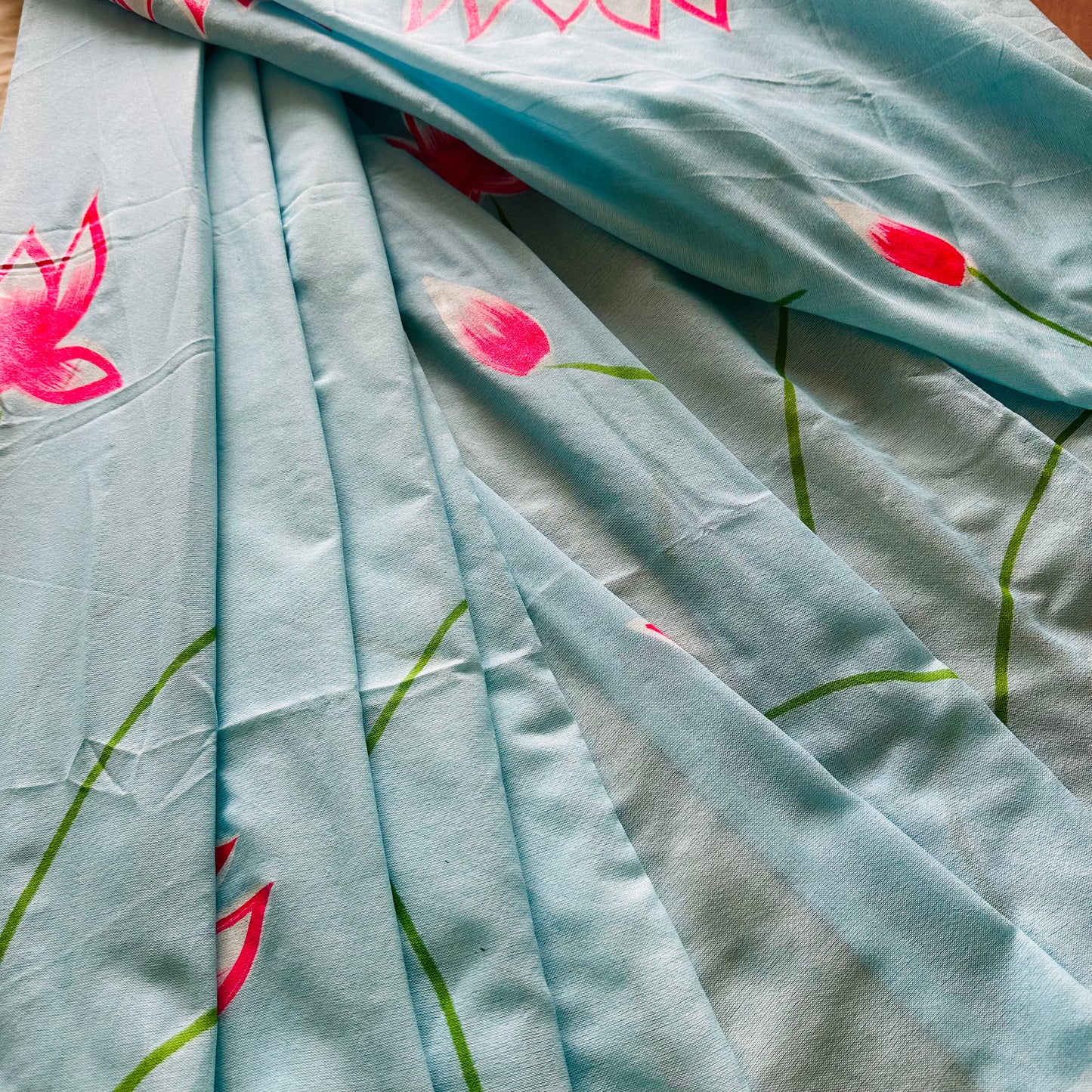 Neerja – Handpainted Khadi Cotton Saree