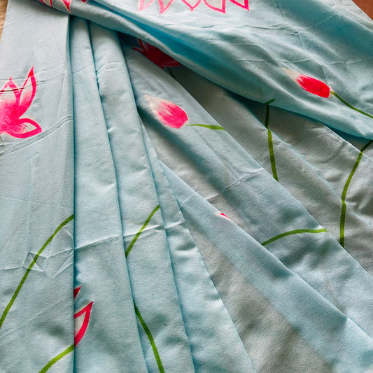 Neerja – Handpainted Khadi Cotton Saree