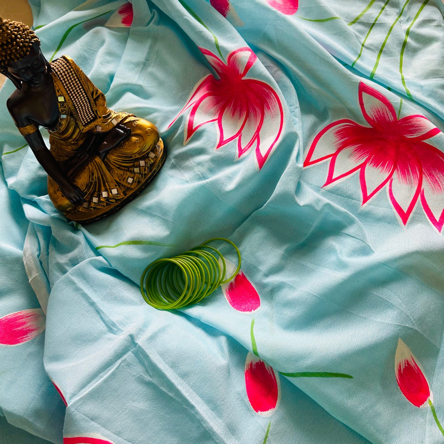 Neerja – Handpainted Khadi Cotton Saree