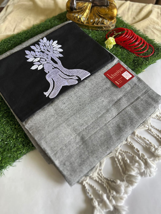 Shanti Sutra Handloom Khadi Cotton Saree - Khasiyat