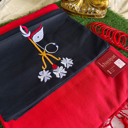 Shakti Bloom Handloom Khadi Cotton Saree - Khasiyat