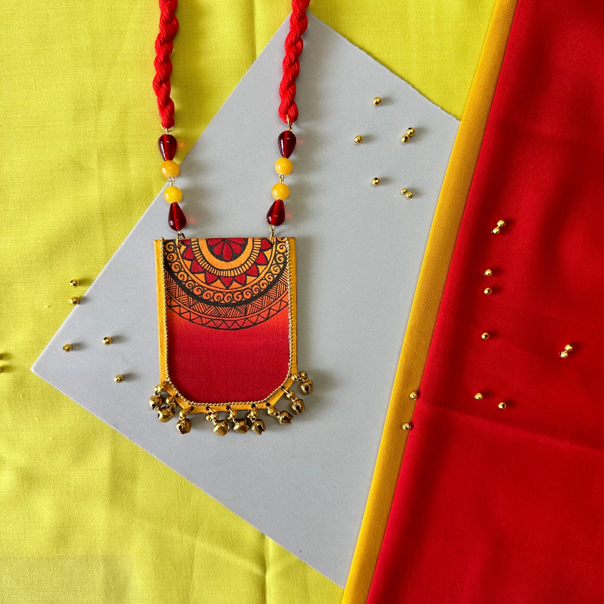 KalaMandala Handpainted Neckpiece - Khasiyat
