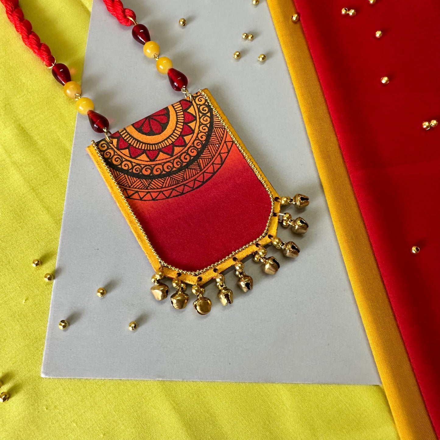 KalaMandala Handpainted Neckpiece - Khasiyat
