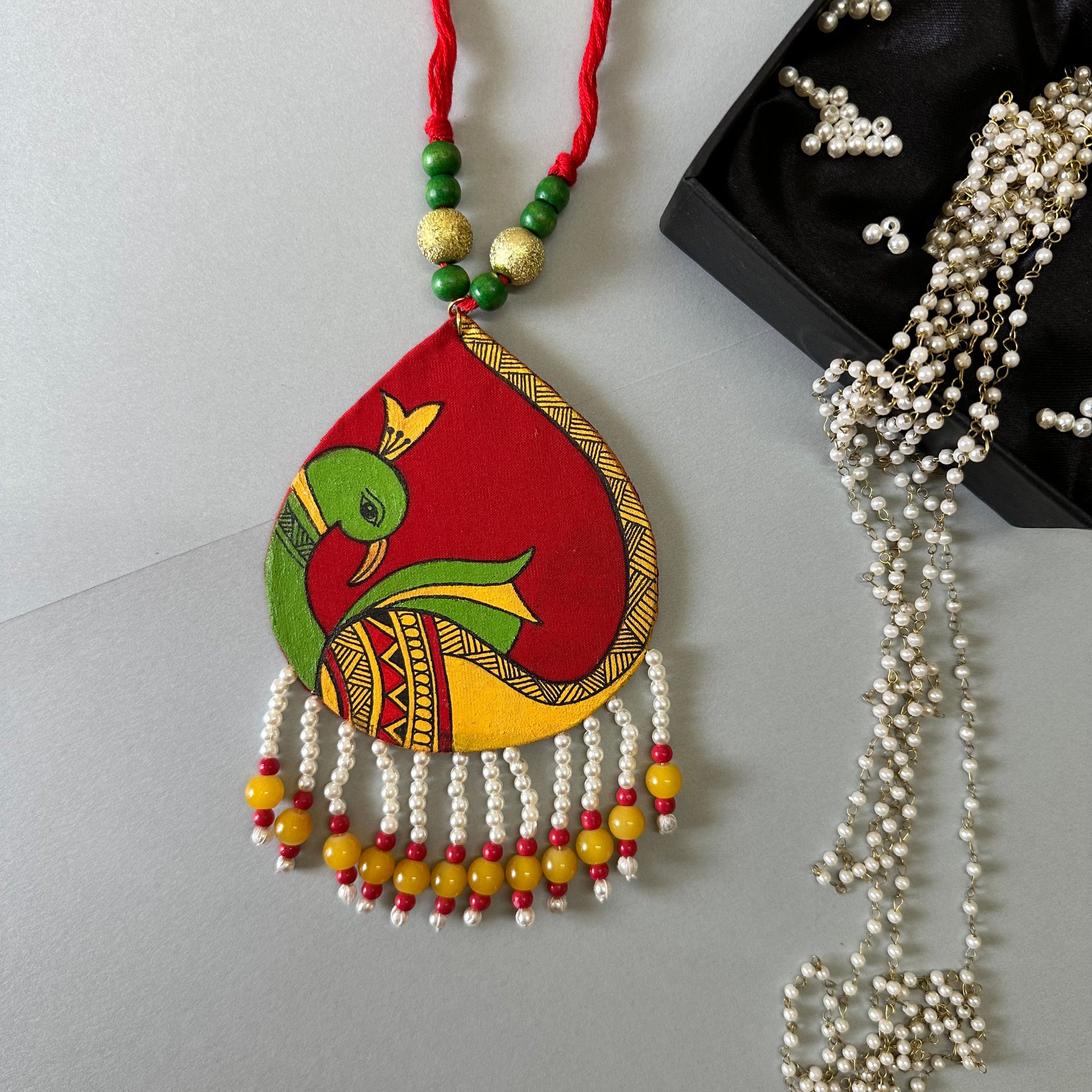 Rangrekha Handpainted Neckpiece - Khasiyat