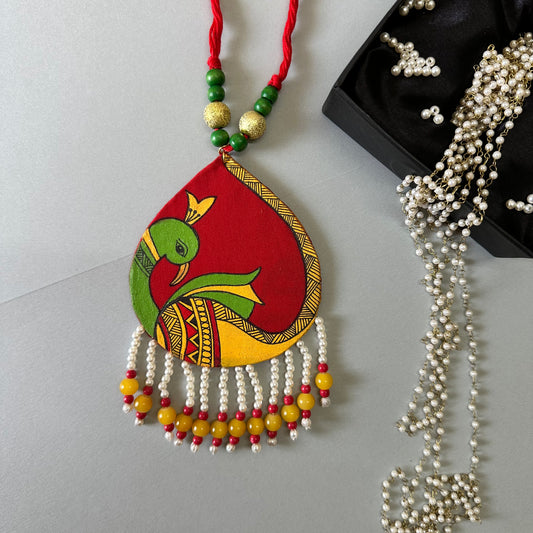 Rangrekha Handpainted Neckpiece - Khasiyat