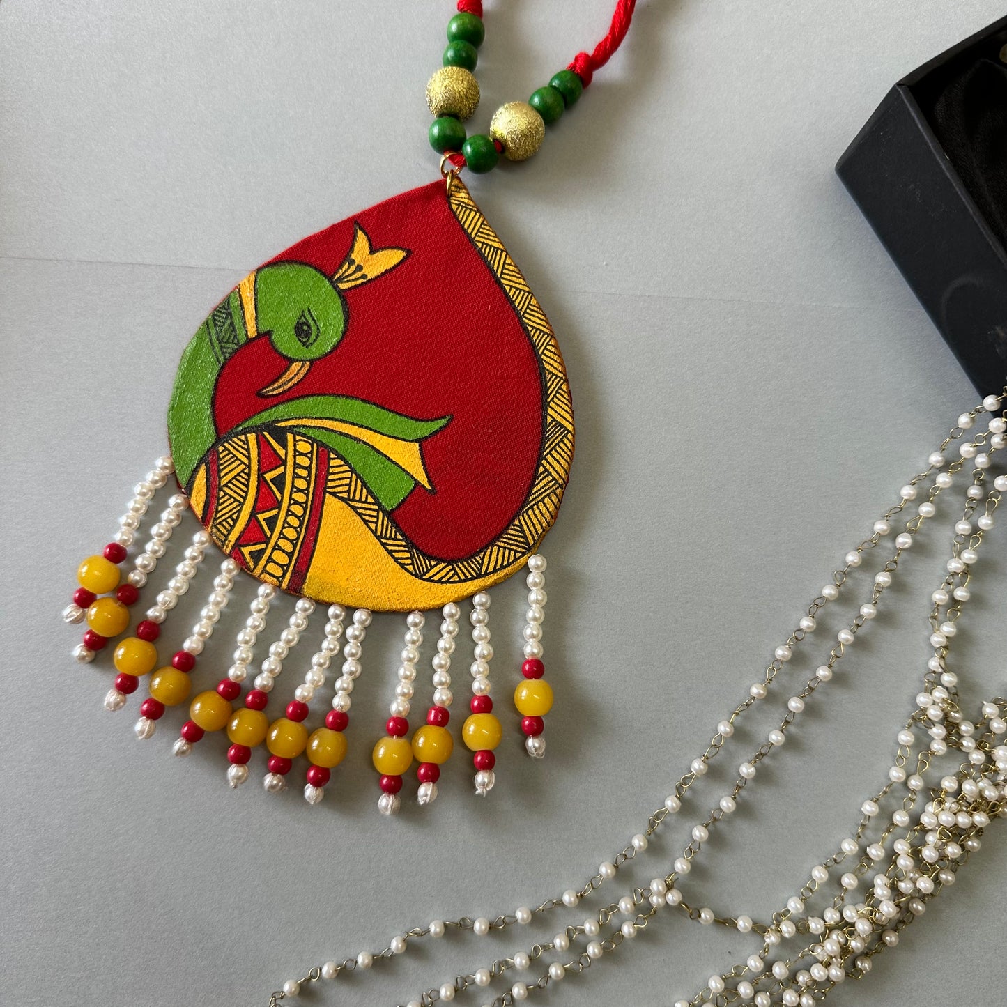Rangrekha Handpainted Neckpiece - Khasiyat