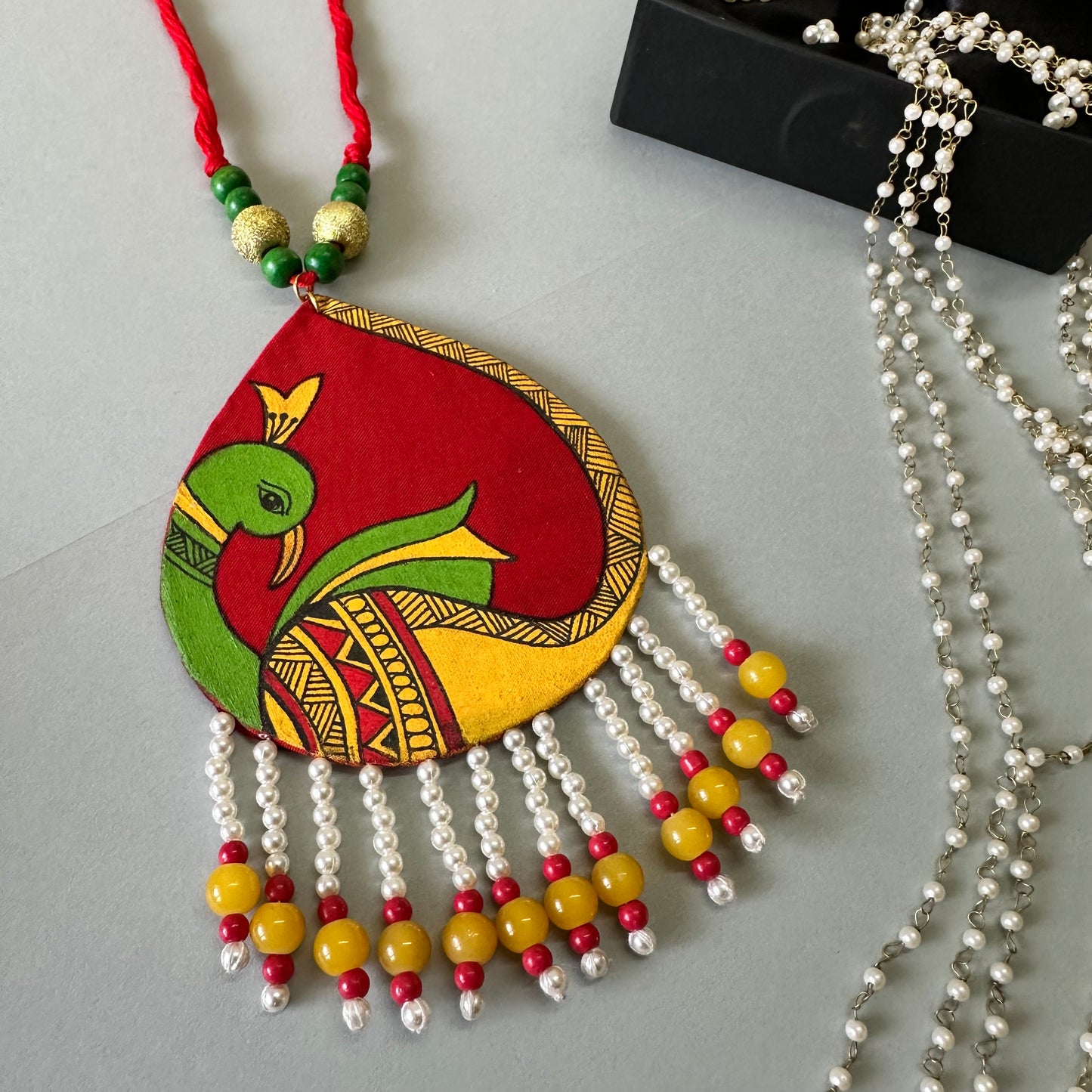 Rangrekha Handpainted Neckpiece - Khasiyat