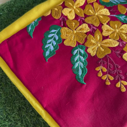 Genda Gulzar – Sunshine Yellow Khadi Cotton Saree